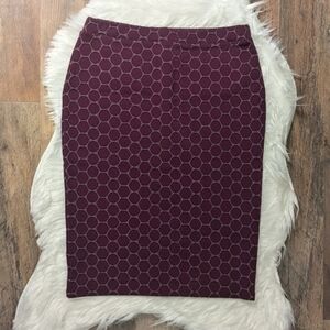 Leota Geometric Print Pencil Skirt